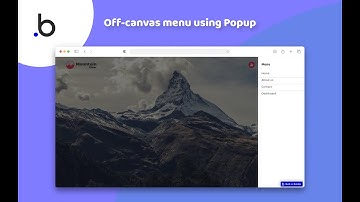 How to make Off-canvas menu using popup in bubble.io