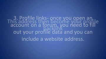SEO Tip - How to build forum backlinks