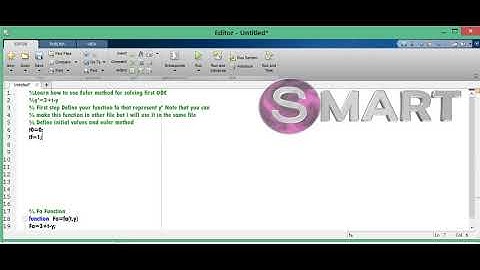 Solving first ODE using Euler Method