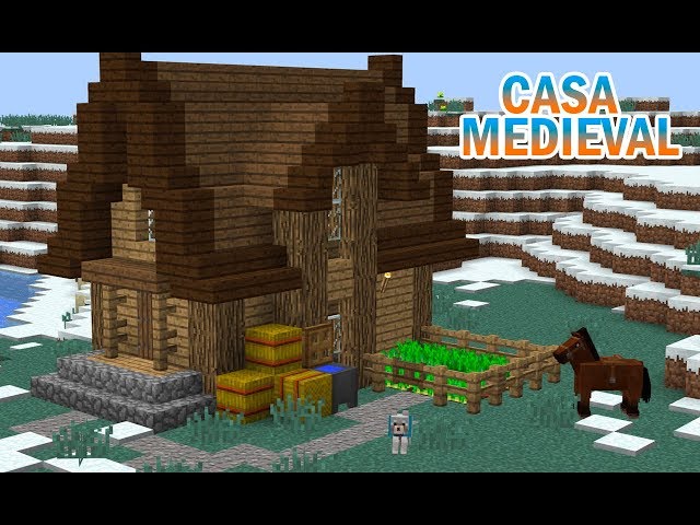 COMO FAZER UMA CASA MEDIEVAL #minecraft #multiplayer #foryou #construc