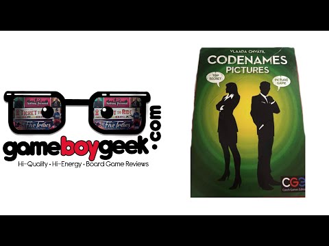 Codenames Pictures Review with the Game Boy Geek