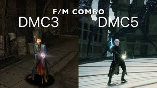 Devil May Cry 3 vs 5 Vergil Skills Comparison / バージルの技モーション 比較 デビルメイクライ3 vs デビルメイクライ5