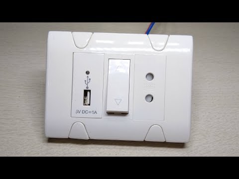 How to make USB charging point socket with 2 way