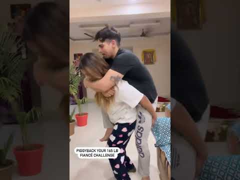 #liftcarry | Indian wife lift and carry her husband | #piggyback #stronggirl #liftcarry