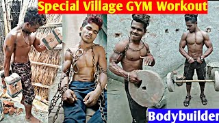 Special Desi Hard Workout || Muscular Desi Village Bodybuilder || New Style Full Body Workout