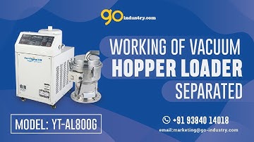 How hopper loader suck the  plastic pellets | Vacuum hopper loader (YT-800G)