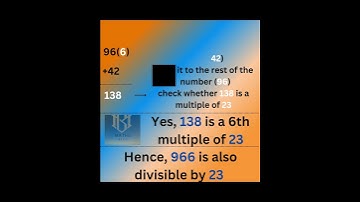 divisibility rule of 23 in less than 5 seconds