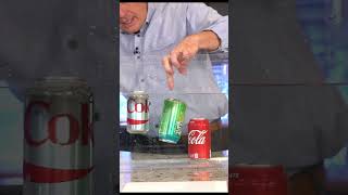 Which Sodas Will Sink and Which Will Float? #experiment #science #sciencecommunicator