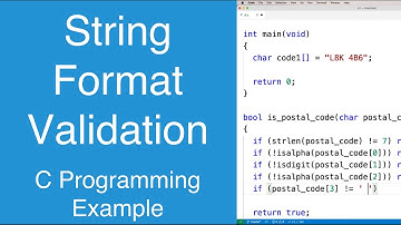 String Format Validation | C Programming Example
