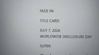 Could This Movie Script Be Real??? June 12th 2026 9:48 pm