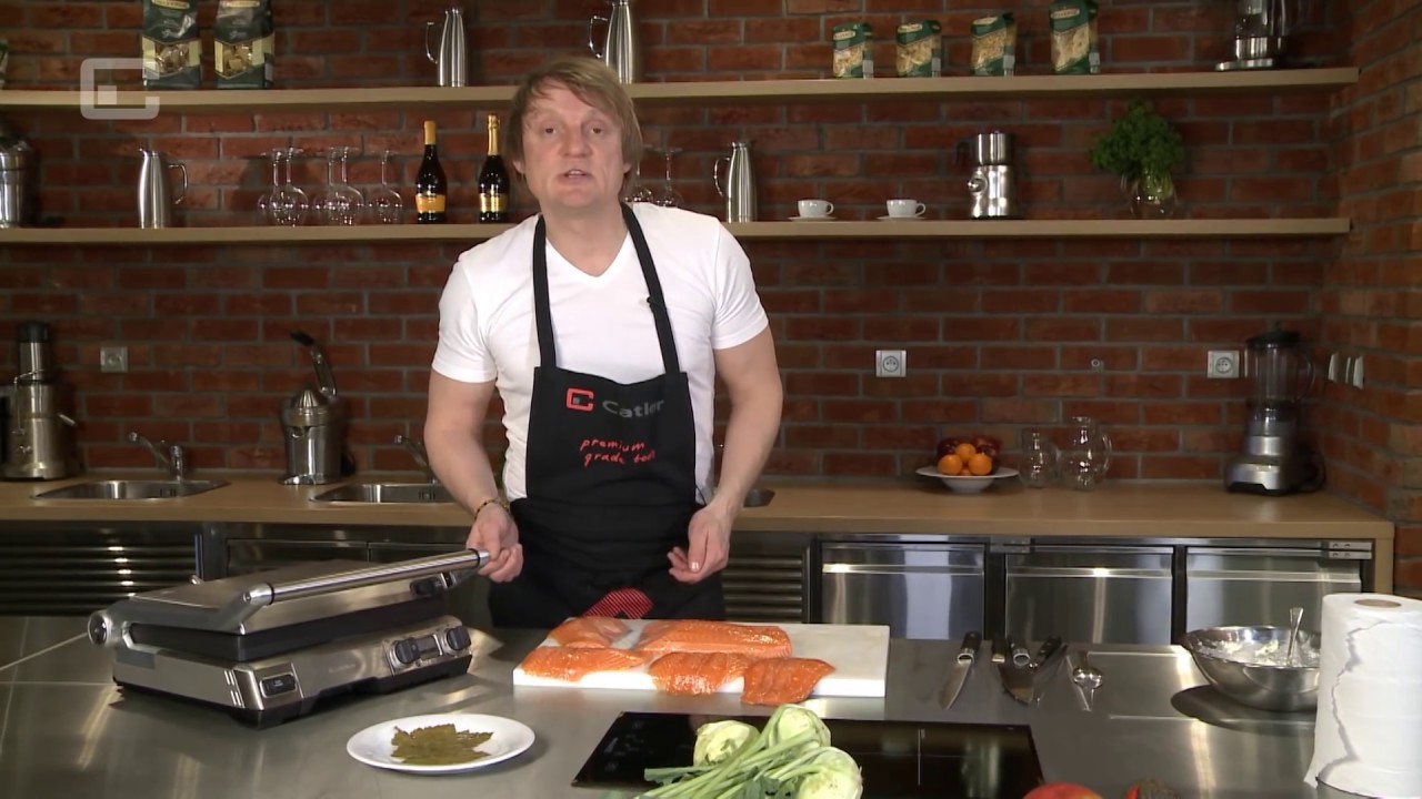 Grilovaný čerstvý losos marinovaný v soli a cukru - videorecepty