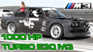 1000hp E30 BMW M3 1/2 Mile Pass