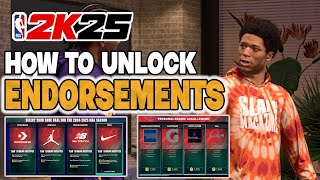 How to Unlock Endorsements to get VC and FREE SHOES in NBA 2K25