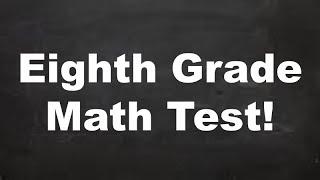 CAN YOU PASS THIS EIGHTH GRADE MATH TEST?! Only 40 % of adults can!