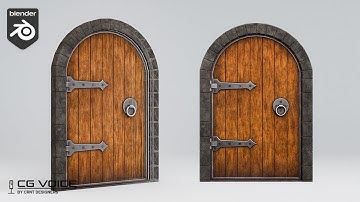 how to model this Medieval Wooden Door in blender _ blender modeling