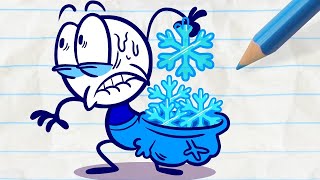 'Powder Snow Prank with Pencilmate!' | Pencilmation Cartoons!