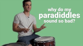 Paradiddles: How to actually play them