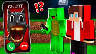 Why Cartoon Cat CALLING to JJ and MIKEY at 3:00 am ? - in Minecraft Maizen