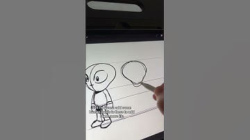 drawing alien in procreate tutorial