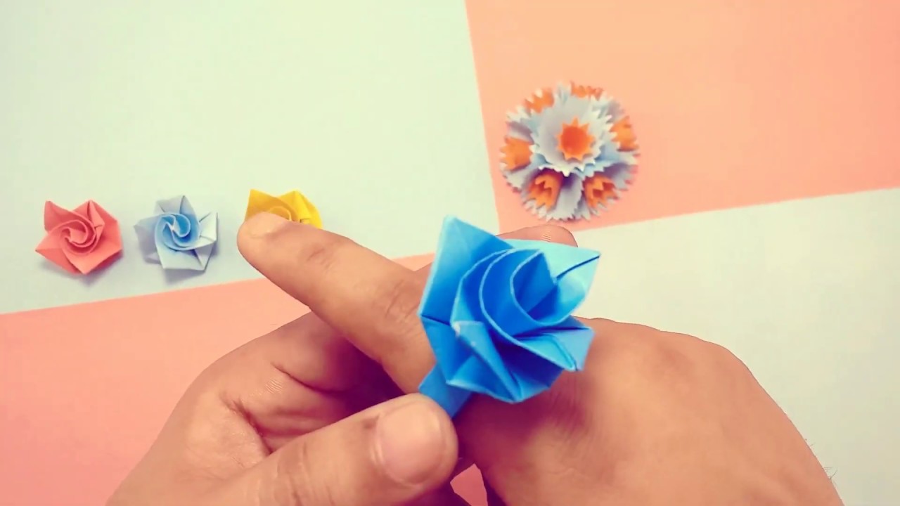 Handmade paper ring How to make paper ring কাগজ দিয়ে গায়ে হলুদের