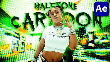 how to create CARTOON HALFTONE EFFECT in After effects!