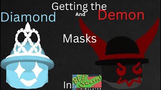 Getting the Diamond and Demon Masks in Roblox BSS| Roblox Bee Swarm Simulator