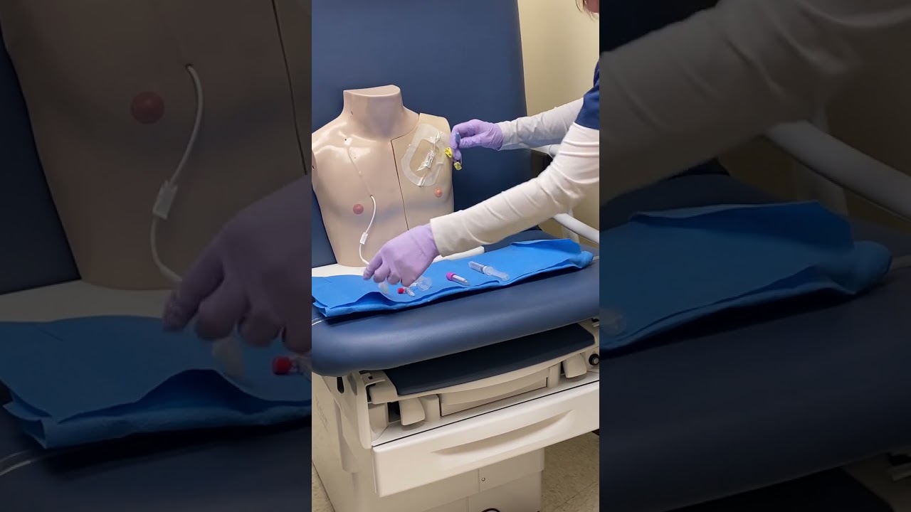 Drawing Blood from an IVAD