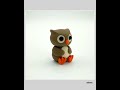 3D Printed Articulated Owl Keychain