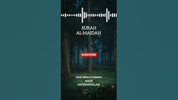 سورة المائدة٦٥-٦٧ بصوت القارئ إبن عثمان نور حفظه الله، تهز القلوب وترفع الإيمان #quran #peace