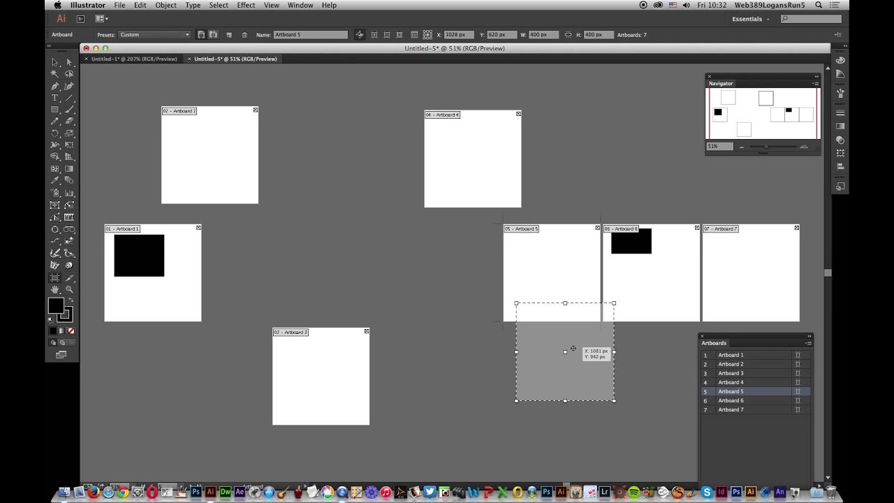 Illustrator Cc Rearrange Layout Artboards Tutorial Youtube