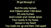 Christina Perri Human Lyrics - YouTube