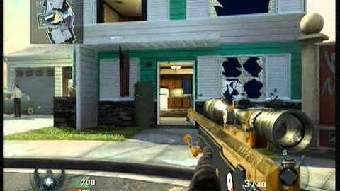 Beast no scope wall bang collateral on call of duty blackops