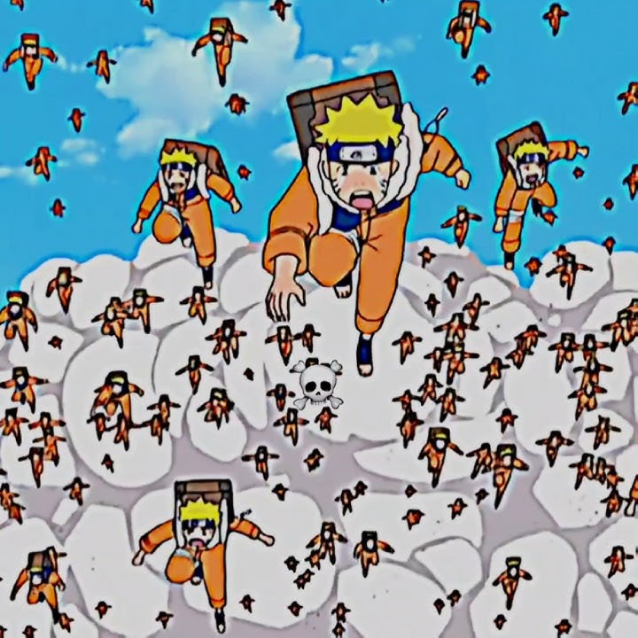 Naruto shadow clone as a kid 💀🔥