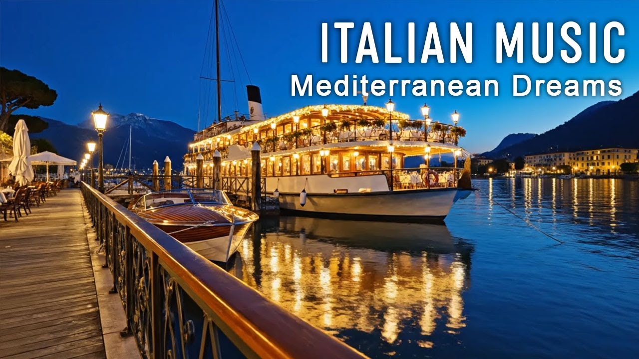🎶 Italian Vibes & Mediterranean Music 🎶 2+ Hours Scenic Amalfi Coast & Lake Como Relaxation 4K