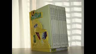 sesame street library vintage 1970s 1980s big bird display bookcase