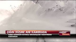 Çığın Düşme Anı Saniye Saniye Kamerada