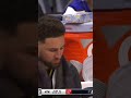 Klay Thompson counting his four rings to Dillon Brooks 😂