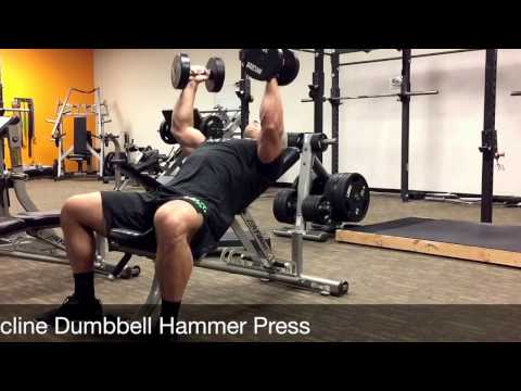 Incline Dumbbell Hammer Press Youtube