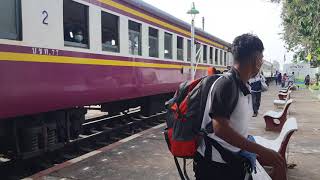 Alsthom 4101 ทำรถด่วน 84 จอดบ้านโป่ง express train 84