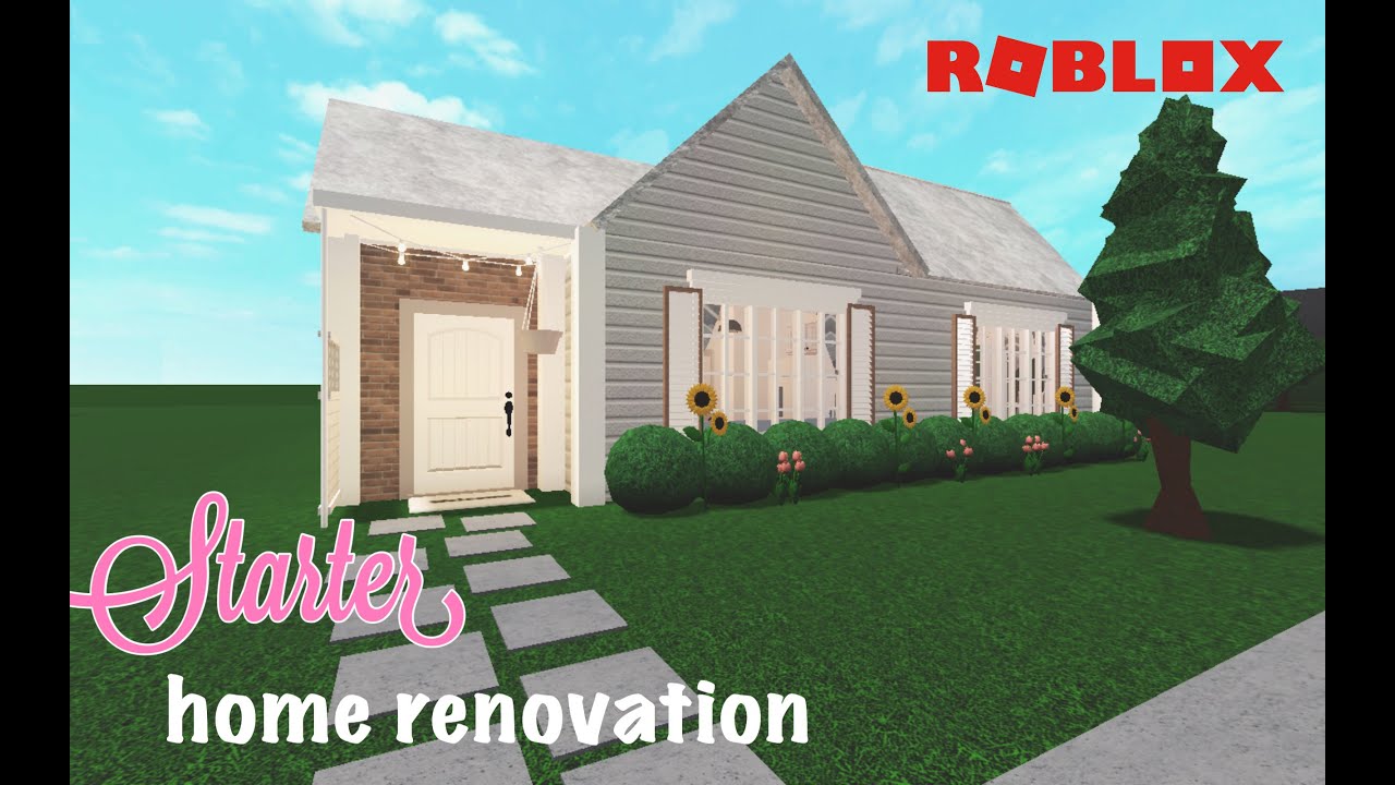 Starter home renovation Roblox Bloxburg YouTube