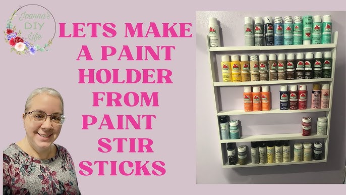 DIY Recycled Craft Paint Storage Box, Super Easy and Very Effective :) 