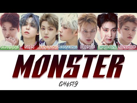 GHOST9 (고스트나인) - MONSTER (Prod. LEE DAE HWI & DOKO) Color Coded Lyrics (han/rom/eng)