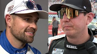 KYLE BUSCH AND RICKY STENHOUSE JR ADDRESS THE FIGHT AT NORTH WILKESBORO  WOULD THEY DO IT AGAIN?