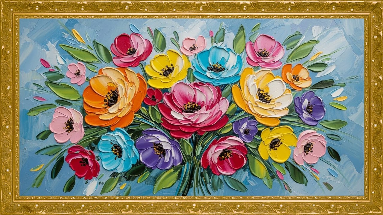 12-Hour Minimal Luxury Floral Gallery | Museum-Style 4K Wall Art Display (4 Elegant Masterpieces)