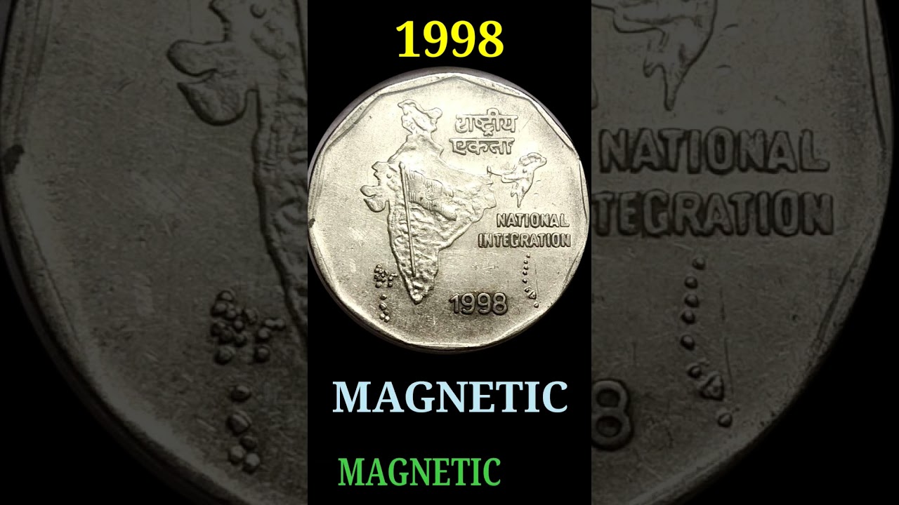 1998 2 RUPEE MAGNETIC / JOY COLLECTIONS 2.0 / VILLUPURAM