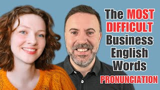 37 HARDEST Business English words pronunciation practice lesson