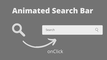 Animated Search Bar using React JS | Expandable Search Bar in React JS