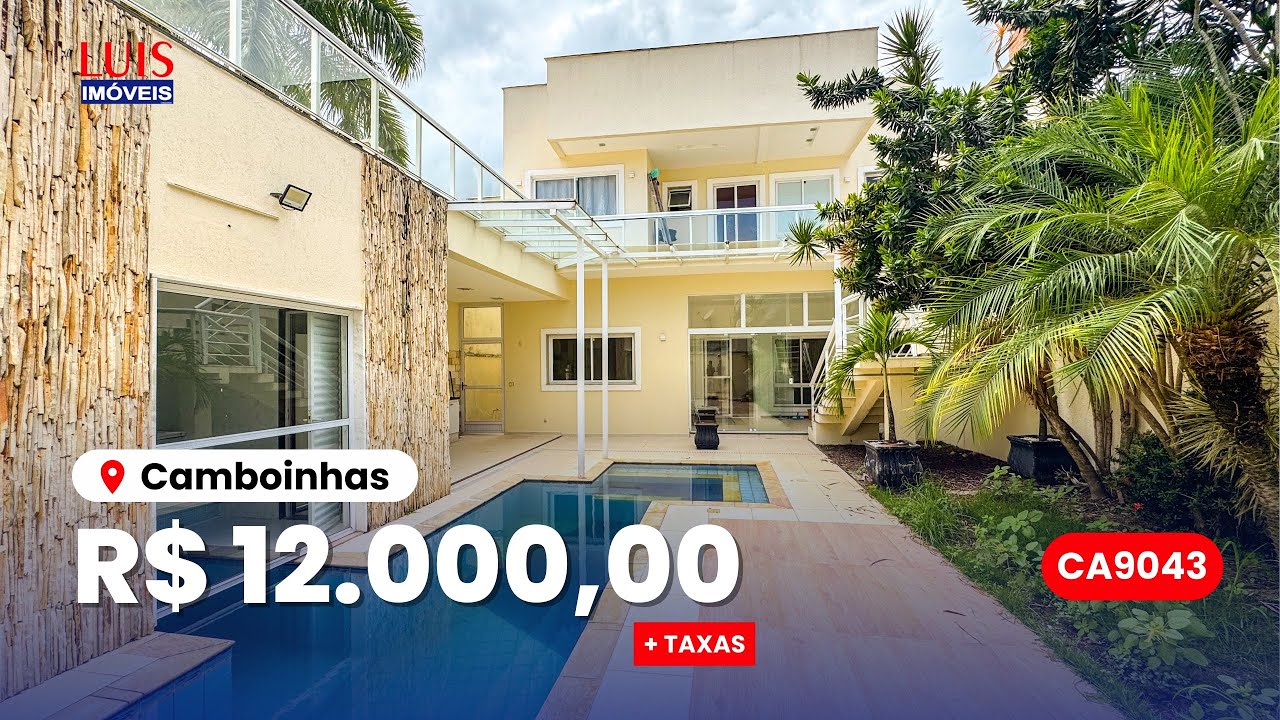 BIG CASA DE ALTO PADRÃO EM CAMBOINHAS COM OTIMA LOCALIZAÇÃO l LUIS IMÓVEIS (CA9043)