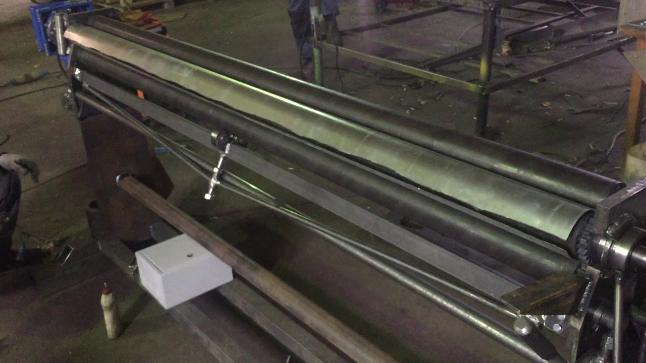 Первый прокат после сборки Вальцы SBX-V2000x0.8
