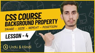 Lec - 04 | Background Image, size, repeat, position - CSS Course in Urdu/Hindi 2024 | PK Tutorials
